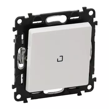 Выключатель Valena LIFE 10АX 250В с подсветкой, с лицевой панелью бел.