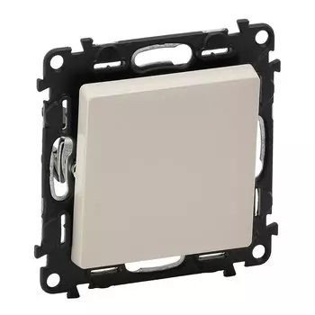 Выключатель Valena LIFE 10АX 250В с подсветкой, с лицевой панелью безвинтовые зажимы, слоновая кость
