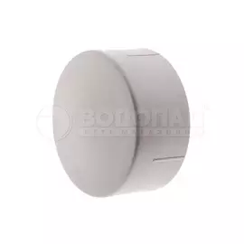 Заглушка полипропилен 90мм, серая