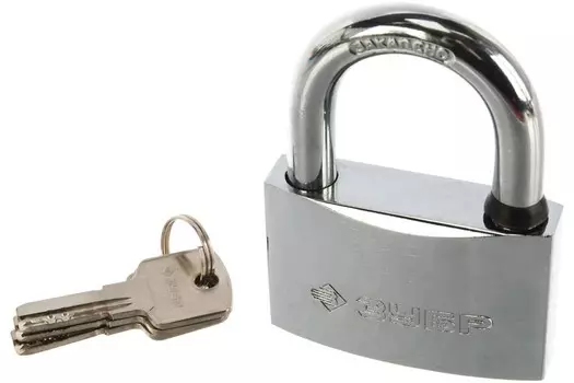 Замок навесной Зубр 37227-70, 70 мм закаленная дужка