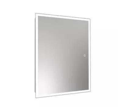 Зеркальный шкаф Континент Reflex 600х800, сенсор, 2 полки, петли Firmax, пластиковый фасад, реверсивный крепеж