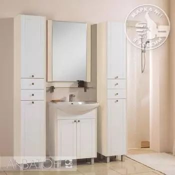 Зеркало Акватон 1.A1333.5.02A.L53.0 Альпина 65, дуб молочный