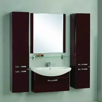 Зеркало Акватон 1.A141.9.02A.A43.0 Ария 80, темно-коричневая