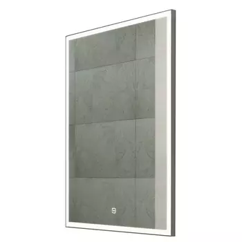 Зеркало Континент Frame 800х800, алюминиевая рама; Led подсветка; сенсорный выключатель