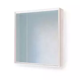 Зеркало-шкаф Равал Frame Fra.03.75/W 75 см, белое
