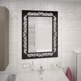 Зеркало Тритон Persona black 800х1050, Led подсветка, датчик на движение