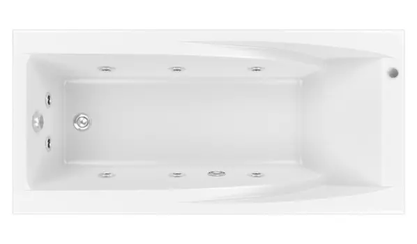 Акриловая ванна Bas Эвита 180 см с г/м