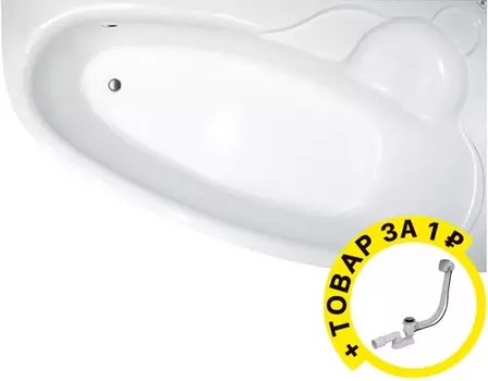 Акриловая ванна Koller Pool Nadine 170x100 R + слив-перелив вподарок