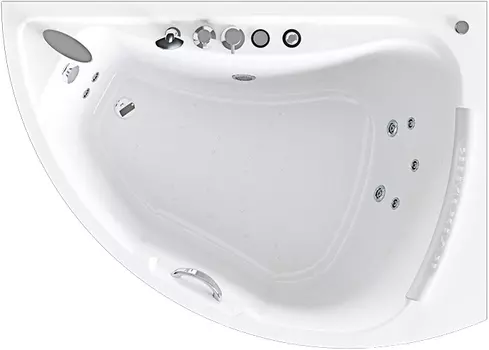 Акриловая ванна Radomir Альбена Релакс Chrome 168x120 правая