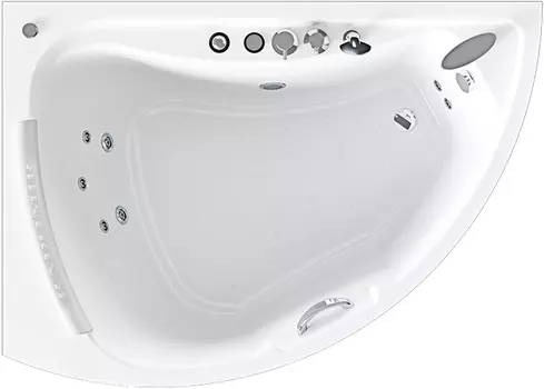 Акриловая ванна Radomir Альбена Релакс Chrome 168x120 левая