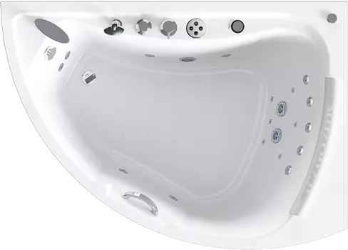 Акриловая ванна Radomir Альбена Специальный Chrome 168x120 правая