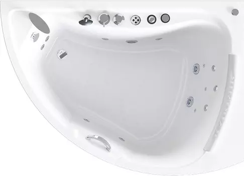 Акриловая ванна Radomir Альбена Спортивный Chrome 168x120 правая