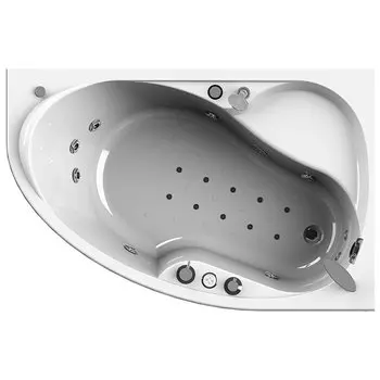 Акриловая ванна Радомир Амелия Комфорт Gold правая