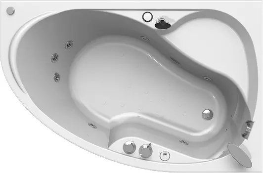 Акриловая ванна Radomir Амелия Лечебный Chrome 160x105 правая