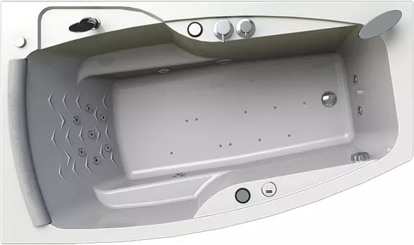 Акриловая ванна Radomir Аризона Лечебный Chrome 170x100 левая с фронтальной панелью