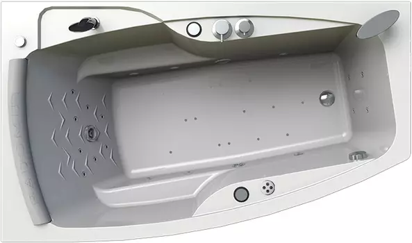 Акриловая ванна Radomir Аризона Специальный Chrome 170x100 левая с фронтальной панелью