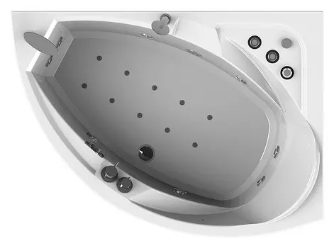 Акриловая ванна Radomir Фиеста Стандарт Gold правая