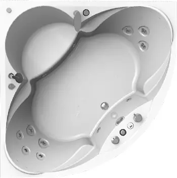 Акриловая ванна Radomir Филадельфия Лечебный Chrome 168x168