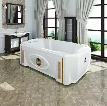 Акриловая ванна RADOMIR Фонтенбло с возможностью установки гидромассажа отдельностоящая