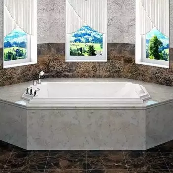 Акриловая ванна RADOMIR Эстелона с возможностью установки гидромассажа