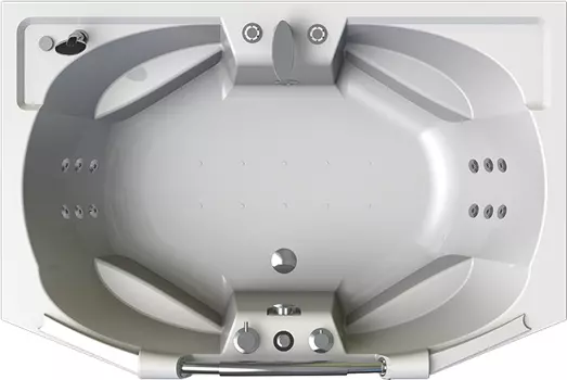 Акриловая ванна Radomir Конкорд Релакс Chrome 180x120