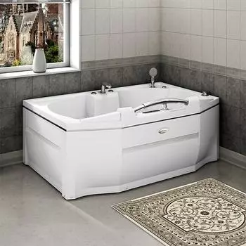 Акриловая ванна RADOMIR Конкорд с возможностью установки гидромассажа