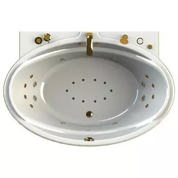 Акриловая ванна Радомир Лагуна Комфорт Bronze с гидромассажем
