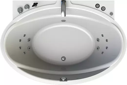 Акриловая ванна Radomir Лагуна Релакс Chrome 185x124