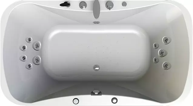 Акриловая ванна Radomir Лион Релакс Chrome 200x110