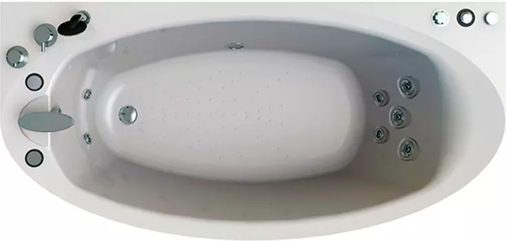 Акриловая ванна Radomir Неаполи Релакс Chrome 180x85