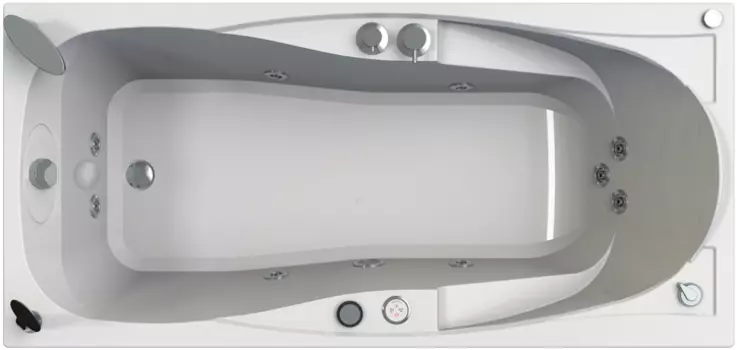 Акриловая ванна Radomir Парма-дона Лечебный Chrome 180x85 левая