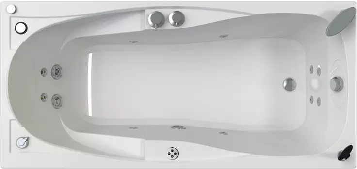 Акриловая ванна Radomir Парма-дона Специальный Chrome 180x85 правая