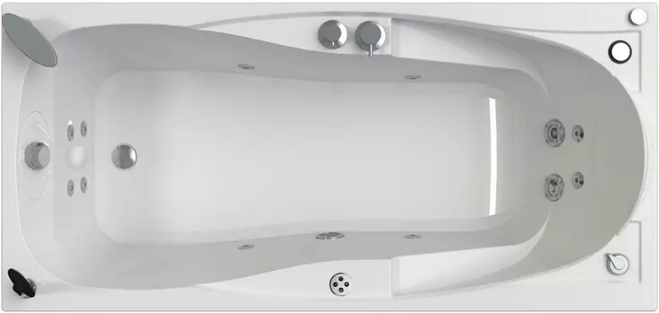 Акриловая ванна Radomir Парма-дона Специальный Chrome 180x85 левая