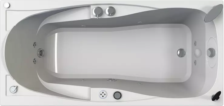 Акриловая ванна Radomir Парма-дона Спортивный Chrome 180x85 правая