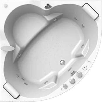 Акриловая ванна Radomir Сорренто 3 Лечебный Chrome 130x130