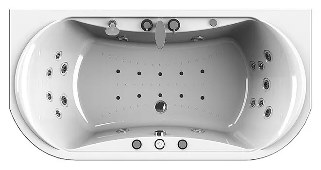 Акриловая ванна Radomir Титан Комфорт Chrome