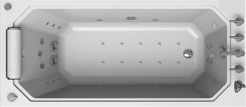 Акриловая ванна Radomir Уэльс Специальный Chrome 170x75