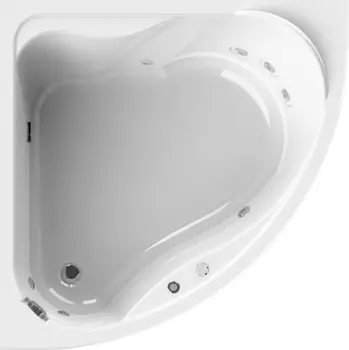Акриловая ванна Radomir Wachter Альтея с гидромассажем и экраном, форсунки хром