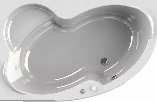 Акриловая ванна Radomir Wachter Ирма 3 L с гидромассажем и экраном, форсунки белые