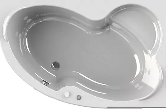 Акриловая ванна Radomir Wachter Ирма 3 R с гидромассажем и экраном, форсунки белые