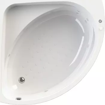 Акриловая ванна Radomir Wachter Эмилия с гидромассажем и экраном, форсунки белые