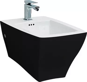 Биде подвесное ArtCeram Jazz JZB001 черное с белым