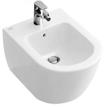 Биде подвесное Villeroy &amp; Boch Subway 2.0 5400 00R1 alpin, Сeramicplus