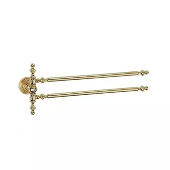 Держатель для полотенца двойной Boheme Imperiale 10413 золото