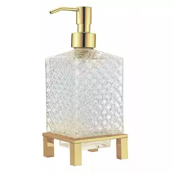 Дозатор квадратный Boheme 10225 золото