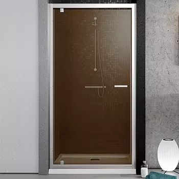 Душевая дверь в нишу Radaway Twist 90 коричневое стекло