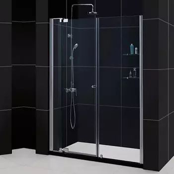 Душевая дверь в нишу RGW Hotel HO-07 (1250-1400)х1950 профиль хром