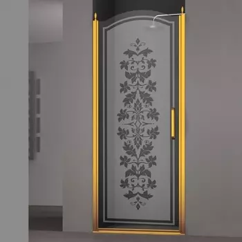 Душевая дверь в нишу Sturm Schick 90 см L decor gold