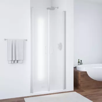 Душевая дверь в нишу Vegas Glass E2P 70 07 10 профиль матовый хром, стекло сатин