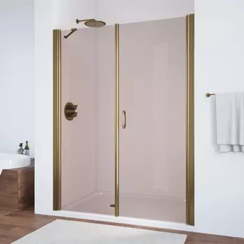 Душевая дверь в нишу Vegas Glass EP-F-2 180 05 05 R профиль бронза, стекло бронза